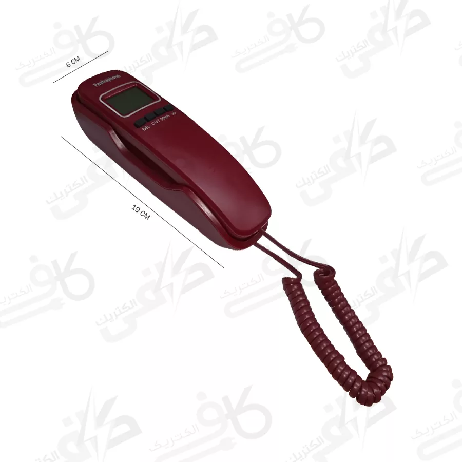 تلفن پاشافون دیواری قرمز ID 1041 (نقدی)