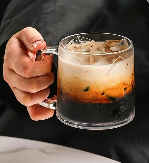 لیوان دسته دار دلی گلس مدل TZ401 بسته ۶ عددی