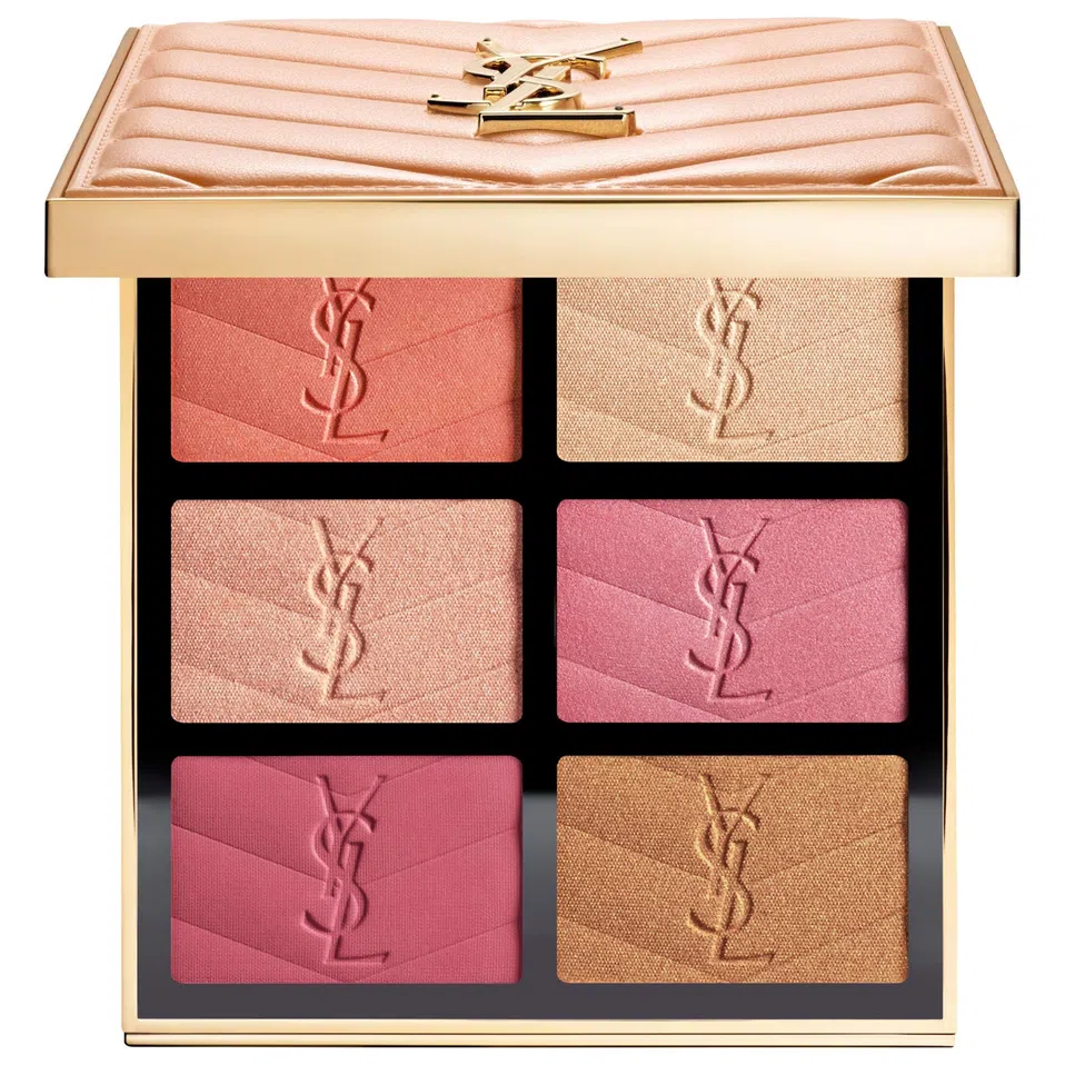 پالت رژگونه و هایلایتر صورت ایوسن لورن | Yves Saint Laurent Golden Oasis Face Palette
