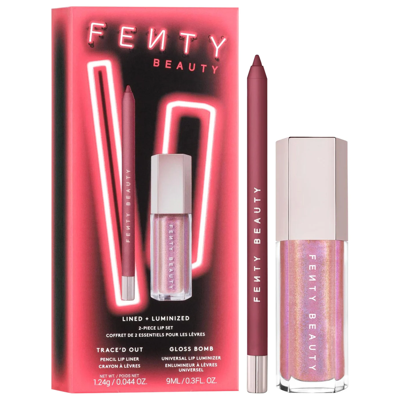 پک 2 عددی فنتی بیوتی | Fenty Beauty by Rihanna Lined + Luminized 2-Piece Lip Set