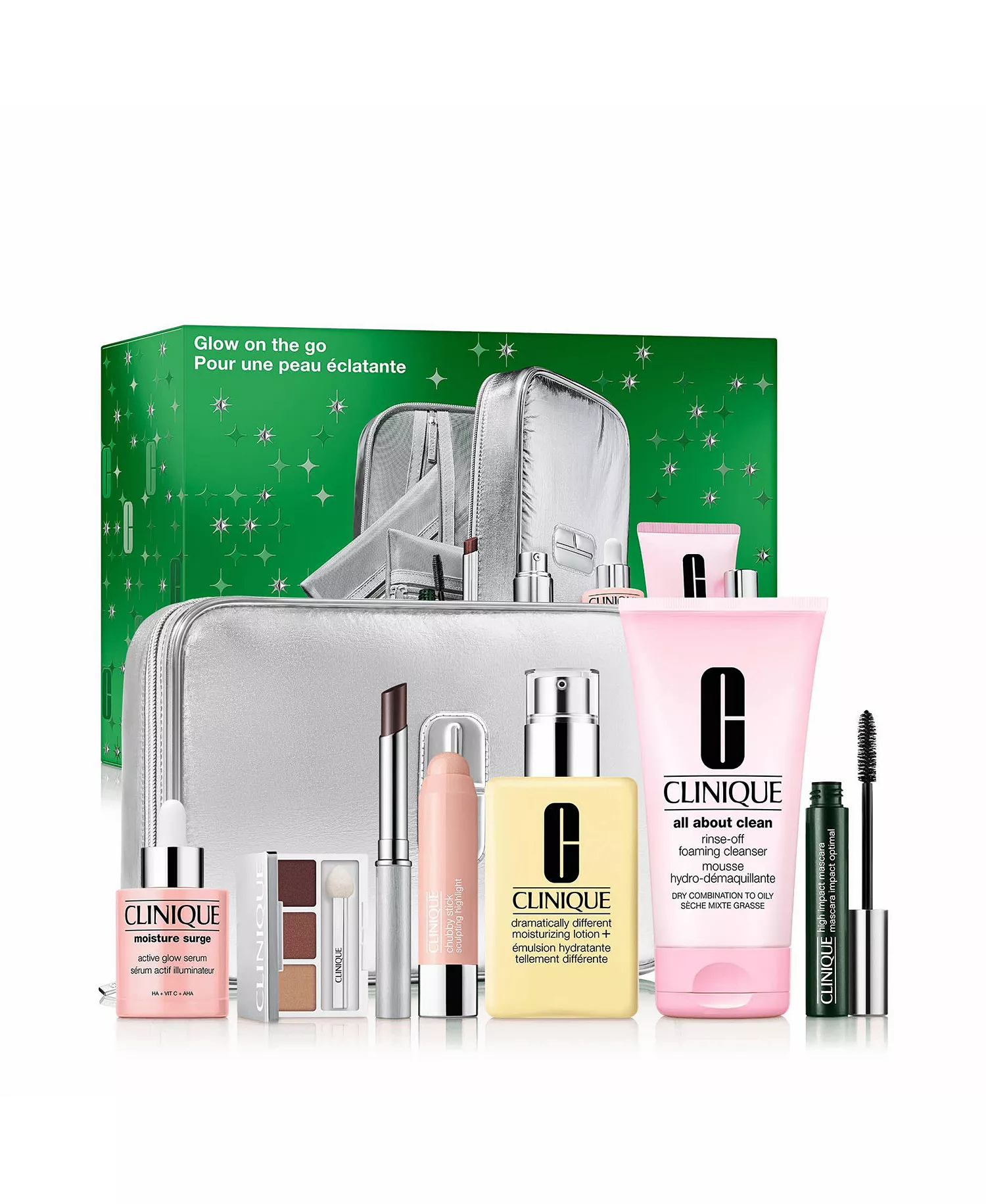 ست کریسمس کلینیک | Clinique 8-Pc Glow on the Go set