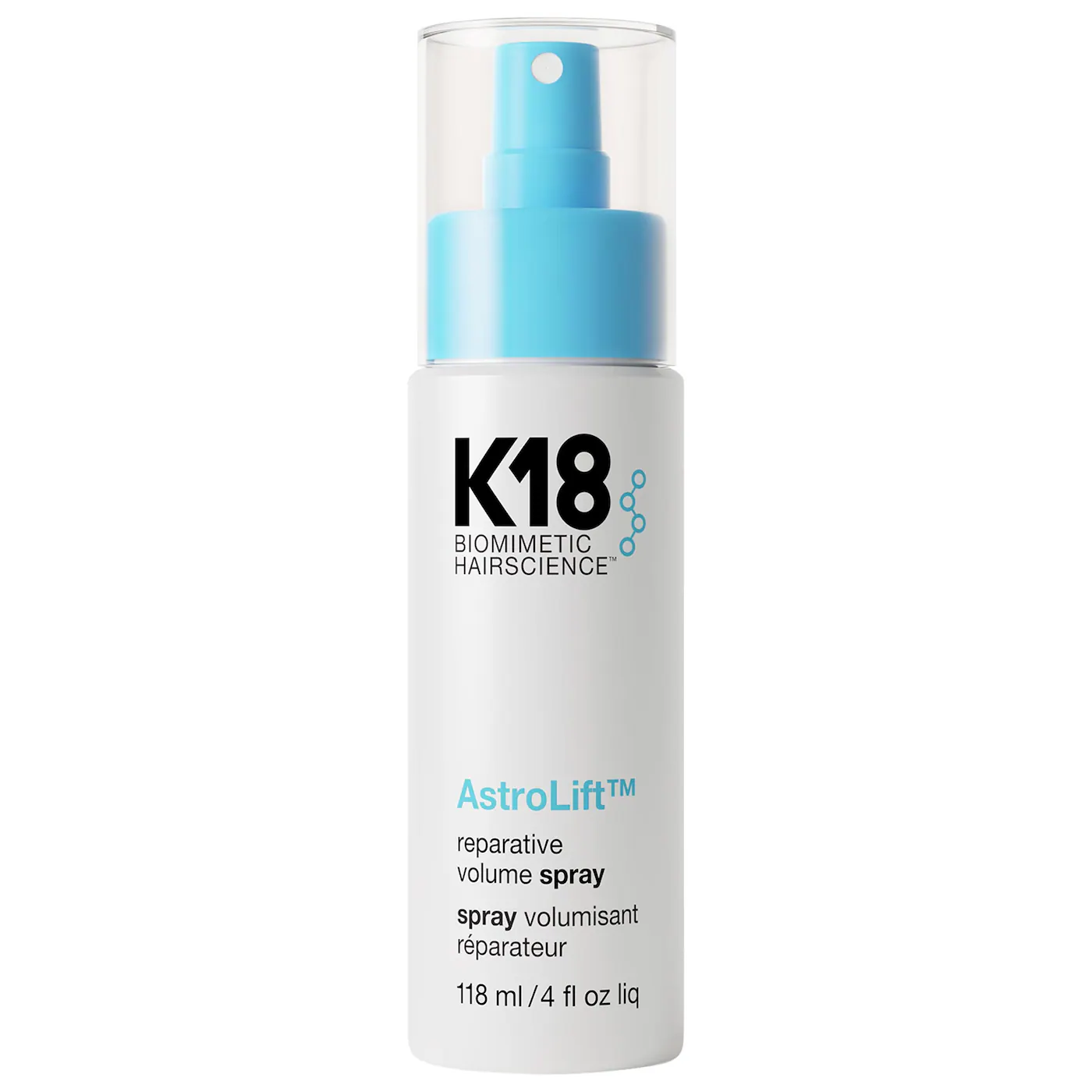اسپری حجم دهنده و ترمیم کننده مو کی ایت این | K18 Astrolif reparative volume spray