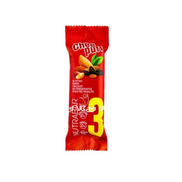 نوترا بار روکش کاکائو مغزدار چی پف شماره 3 - 30 گرم