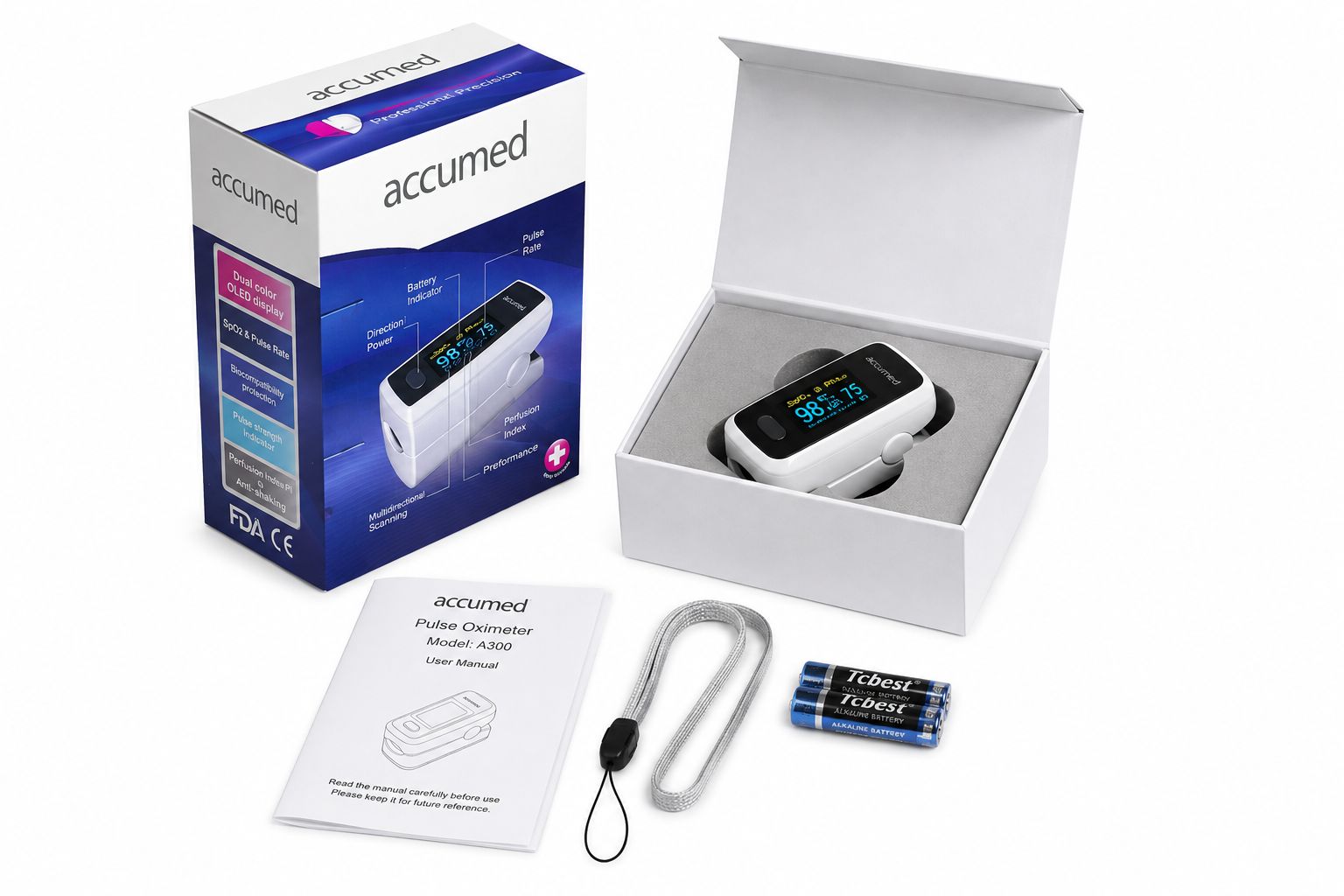 پالس اکسیمتر مدل A300 اکیومد accumed