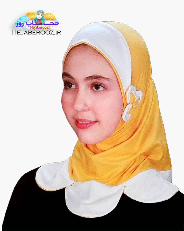 مقنعه دخترانه مدل آفتابگردان