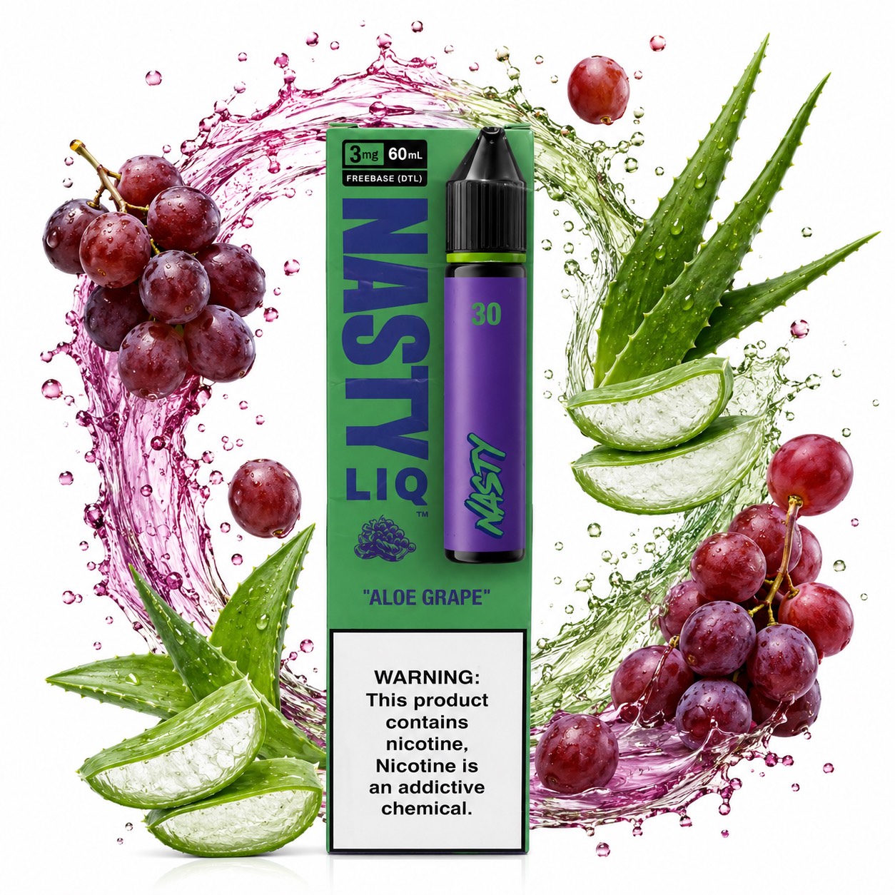 جویس آلوئه ورا انگور نستی juice aloe grapre nasty