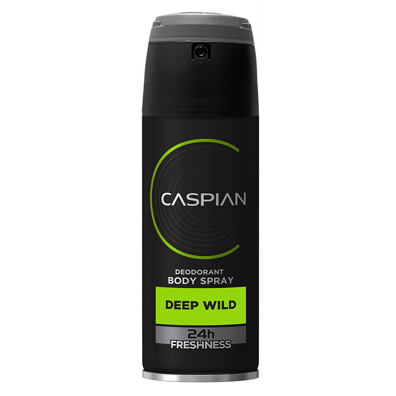 اسپری دئودرانت مردانه با کپ چرخشی وگا (Vega) 150 میلی لیتری DEEP WILD کاسپین