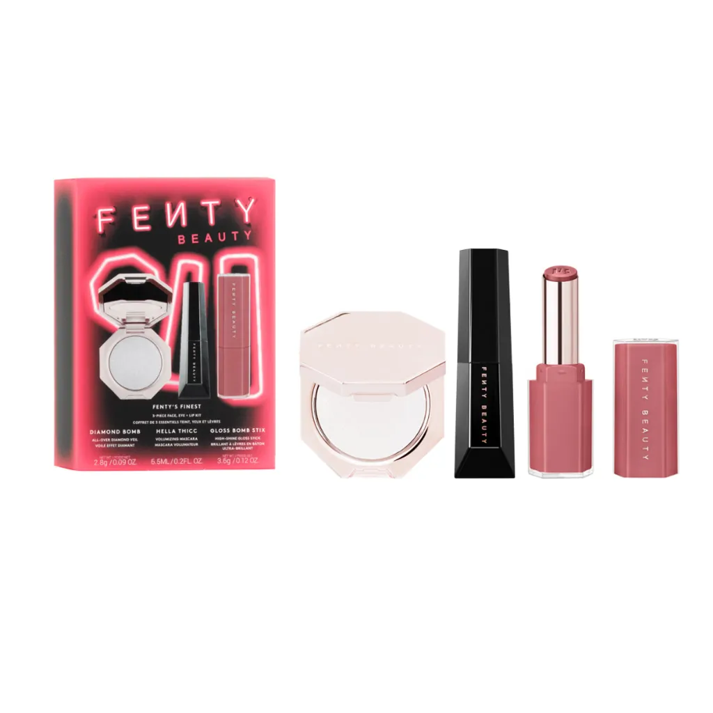 پک فنتی بیوتی سه تکه | Fenty Beauty 3 Piece Face + Eye + Lip Kit