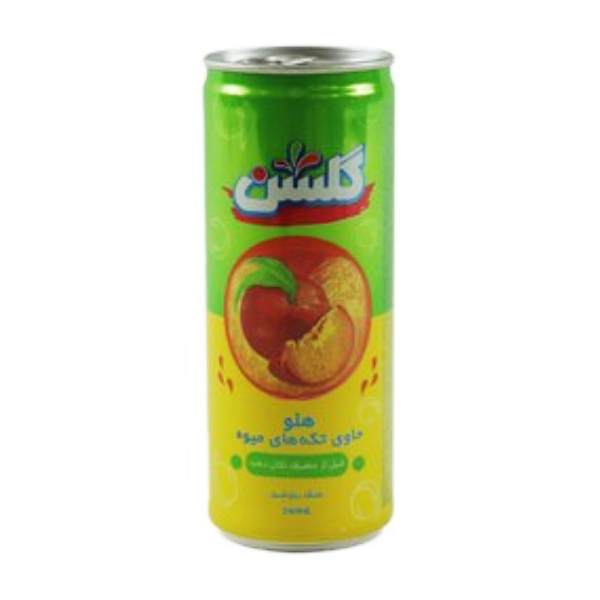 آبمیوه هلو با تیکه میوه گلشن قوطی - 240 گرم