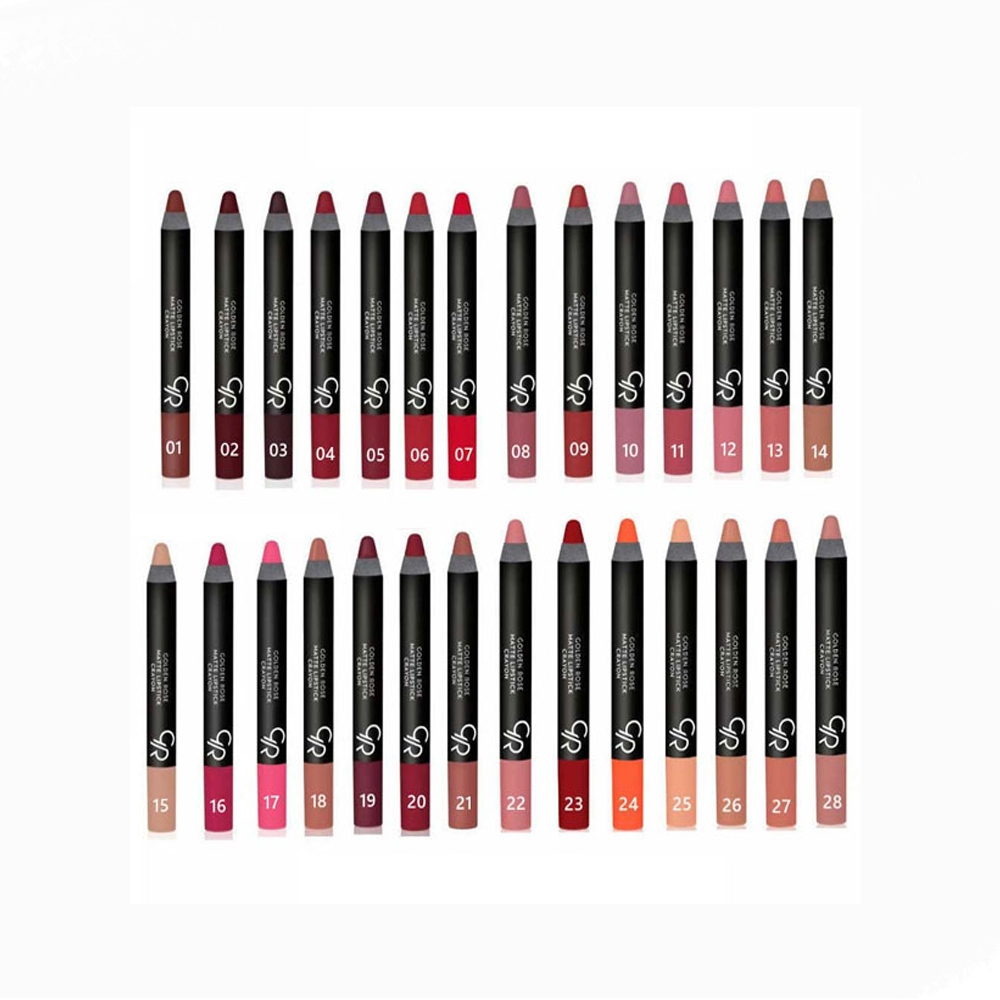 رژ لب مدادی مات کرایون گلدن رز | Golden Rose Matte Lipstick Crayon