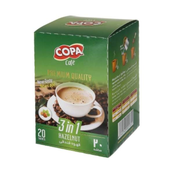 کافی میکس (قهوه) فندقی 1*4 کوپا بسته ای - 20 عددی