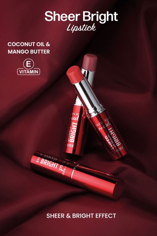 رژ لب مود شیر برایت گلدن رز (Golden Rose Mood Sheer Bright Lipstick)