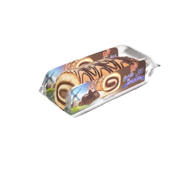 کیک رولی لایه ای وانیل کرم کاکائو درنا - 60 گرم