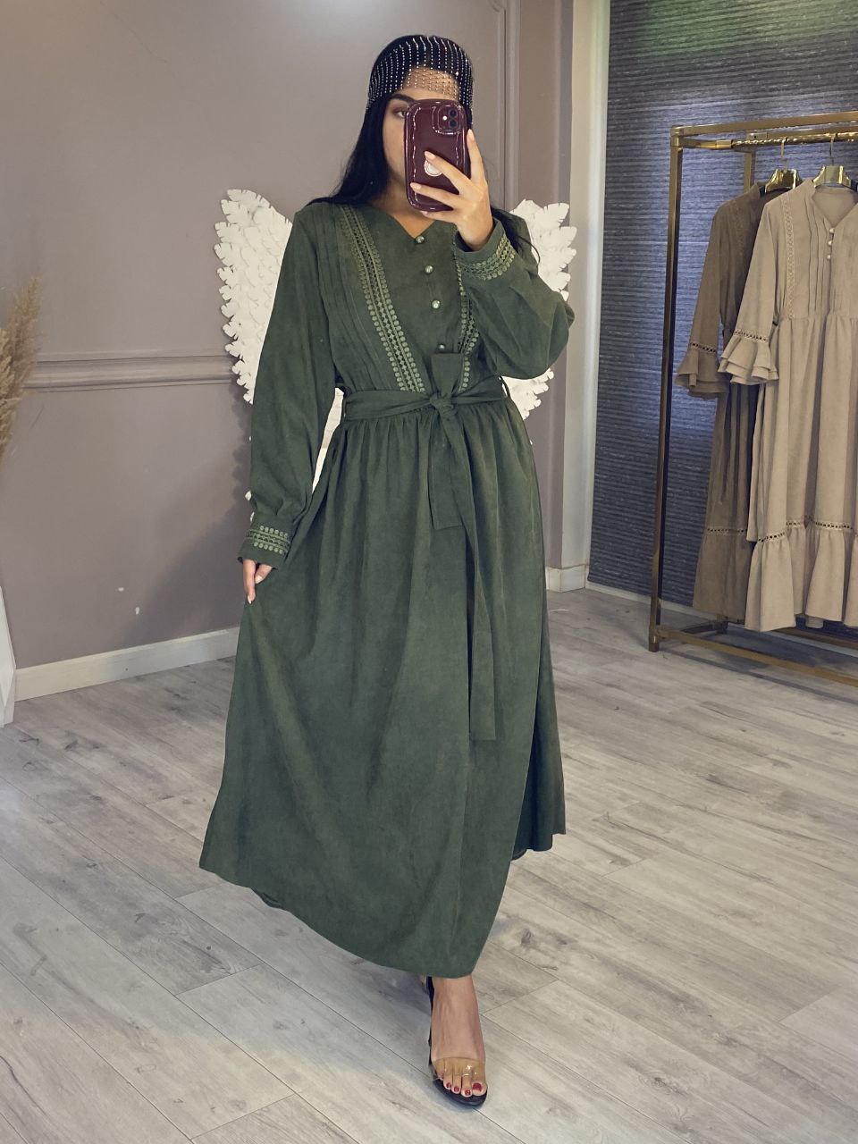 پیراهن مچ گیپور مخمل