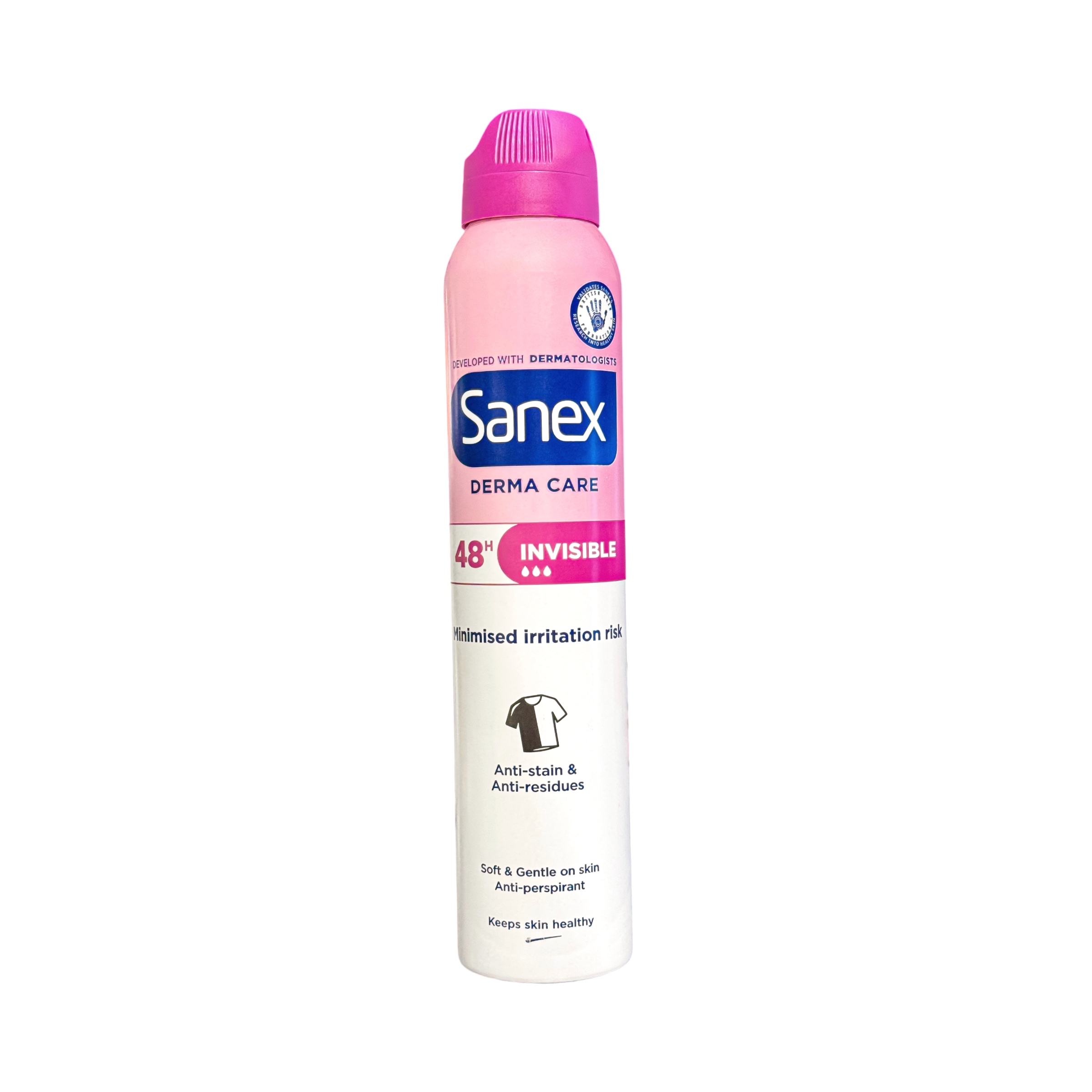 اسپری ضد تعریق درمو اینویزیبل INVISIBLE سانکس SANEX DERMO INVISIBLE 48H ANTI-PERSPIRANT SPRAY 200 ML