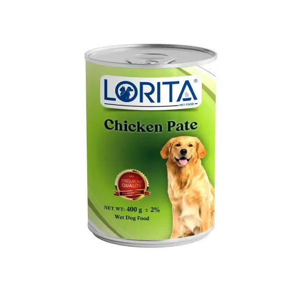 کنسرو سگ لوریتا (LORITA) پته طعم مرغ 400 گرم