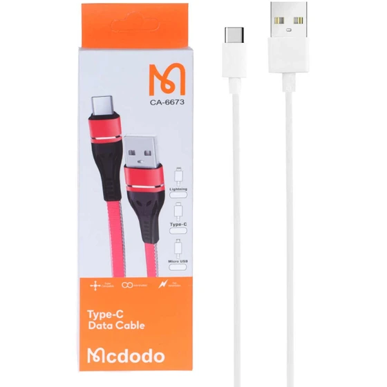کابل شارژ فست Mcdodo Type-C مدل CA-6673 - سفید - BSA