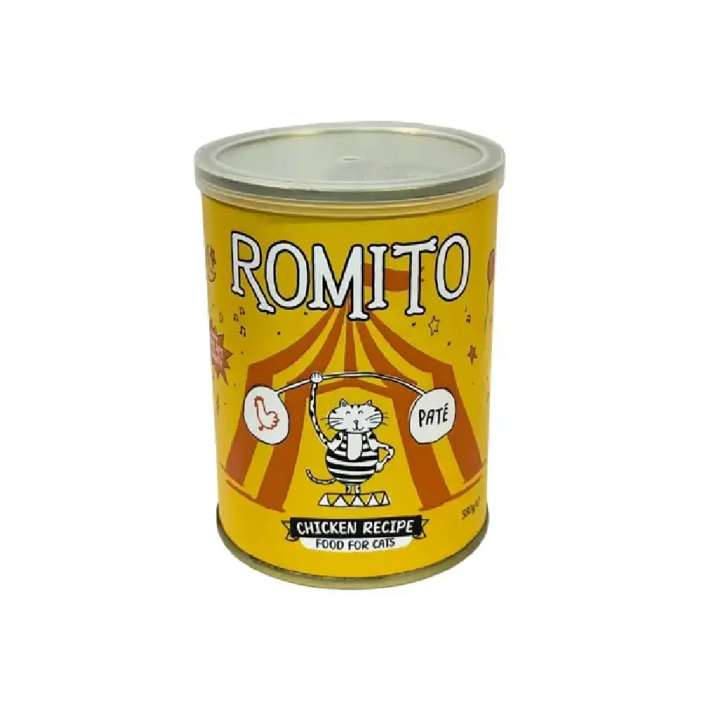 کنسرو پته گربه بالغ رومیتو (ROMITO) طعم مرغ 800 گرم