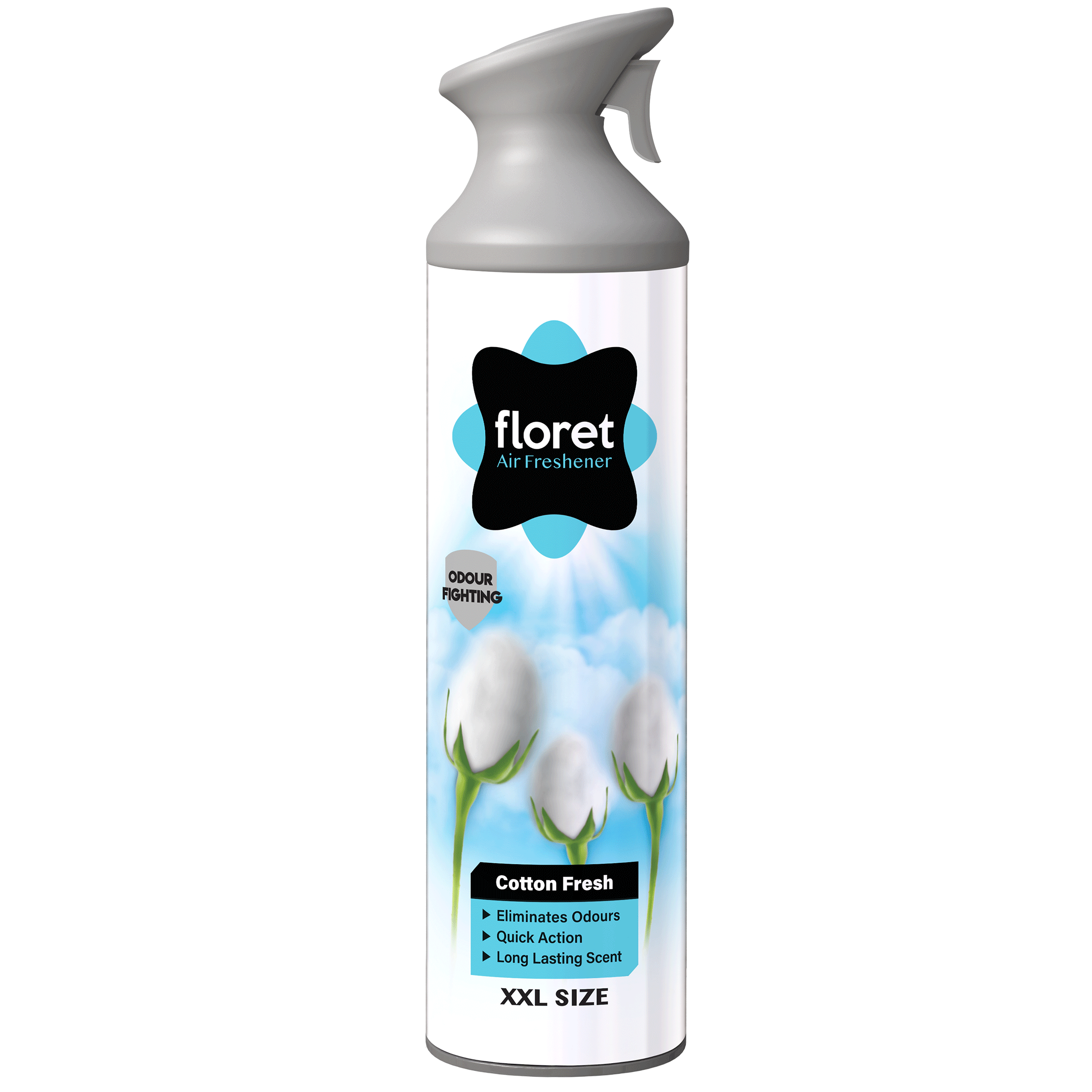 اسپری خوشبو کننده هوا با تریگرFresh Cotton فلورت 500 میلی لیتری