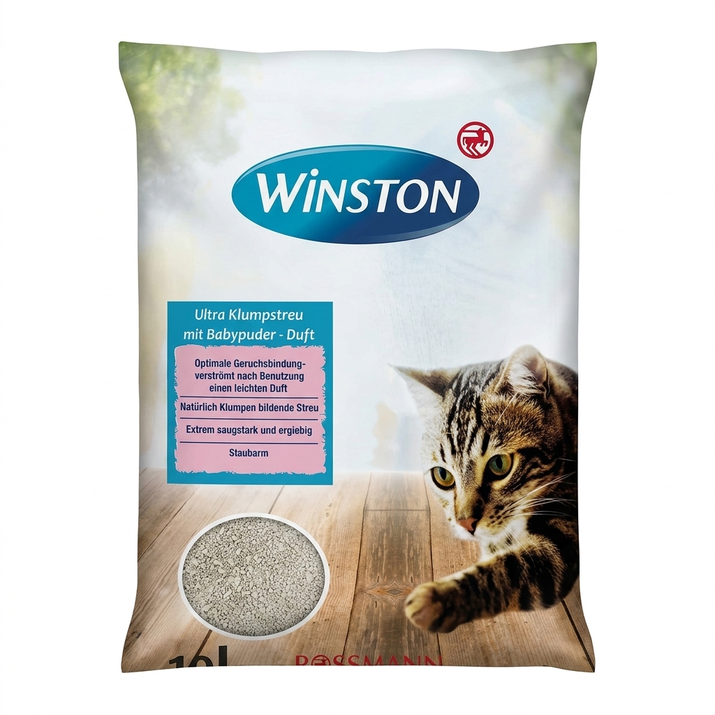 خاک گربه وینستون (WINSTON) سوپر کلامپ ساده 10 لیتر