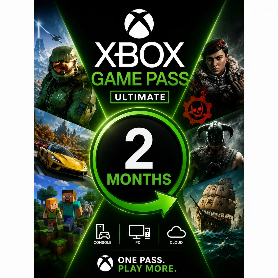 گیم پس آلتیمیت 2 ماهه ایکس باکس | Game Pass Ultimate XBOX