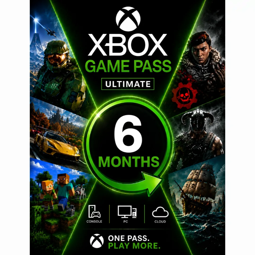 اشتراک گیم پس آلتیمیت 6 ماهه | Game Pass Ultimate XBOX