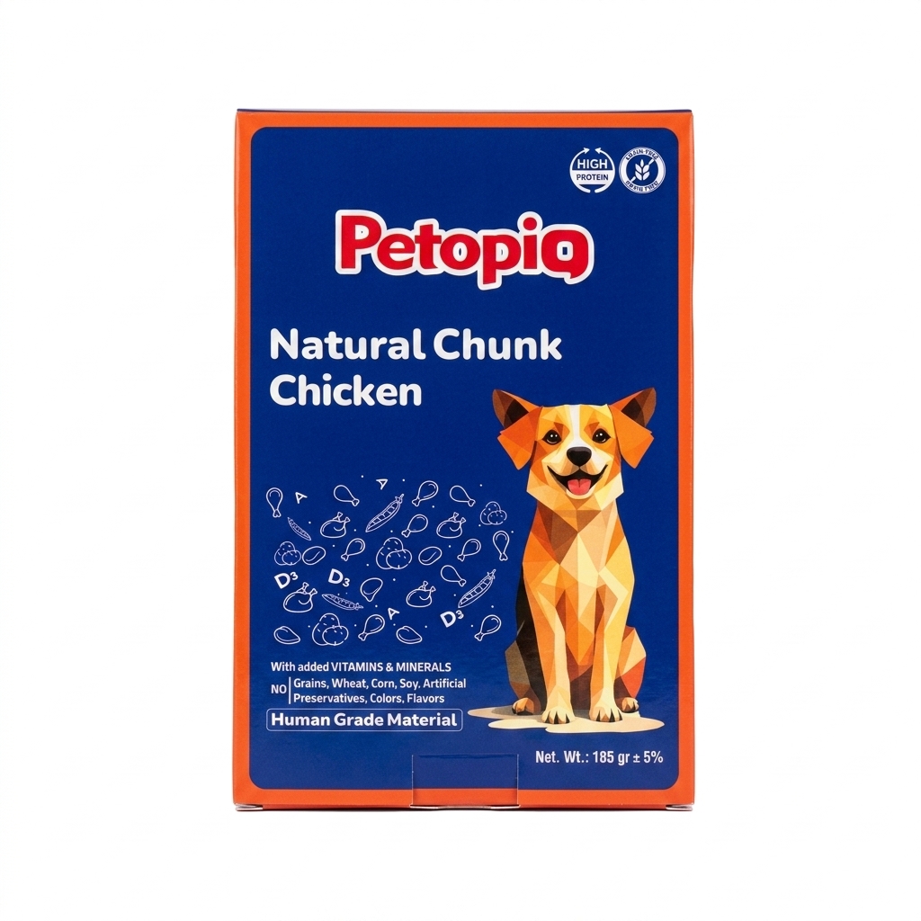 پوچ سگ پتوپیا (PETOPIA) طعم مرغ 185 گرم