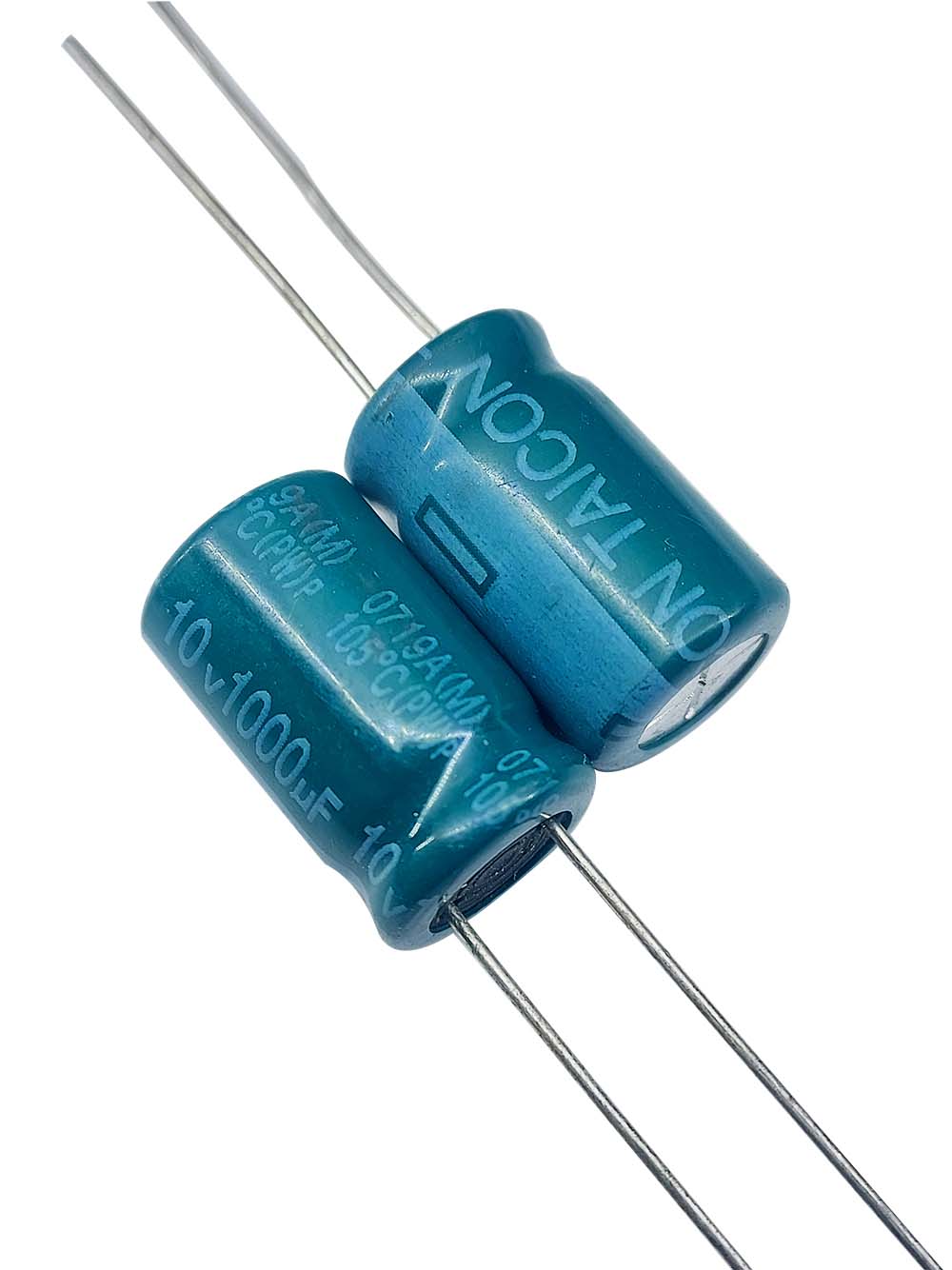 خازن الکترولیتی 1000uF / 10V مارک TAICON PZ(PW) سایز 10mmx16mm