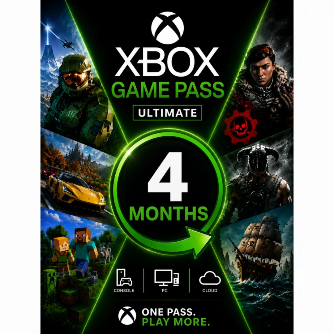 اشتراک گیم پس آلتیمیت 4 ماهه | Game Pass Ultimate XBOX