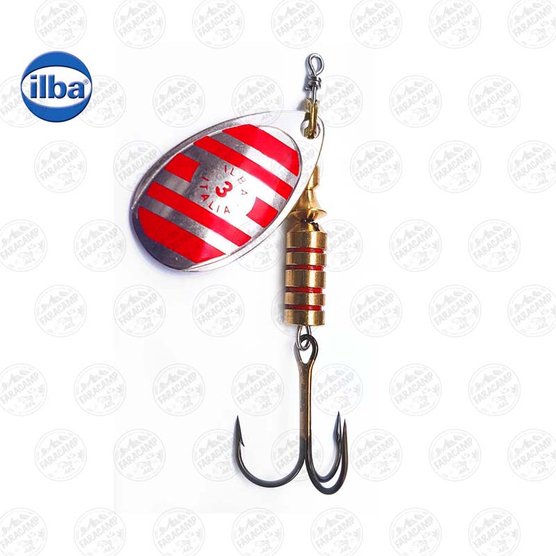 لانسه ماهیگیری سایز ۳ ایلبا ۲۱۱۱۳ Silver/red Zebra ilba