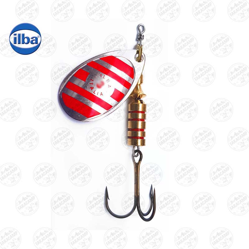 لانسه ماهیگیری سایز ۲ ایلبا ۲۱۱۱۲ Silver/red Zebra ilba