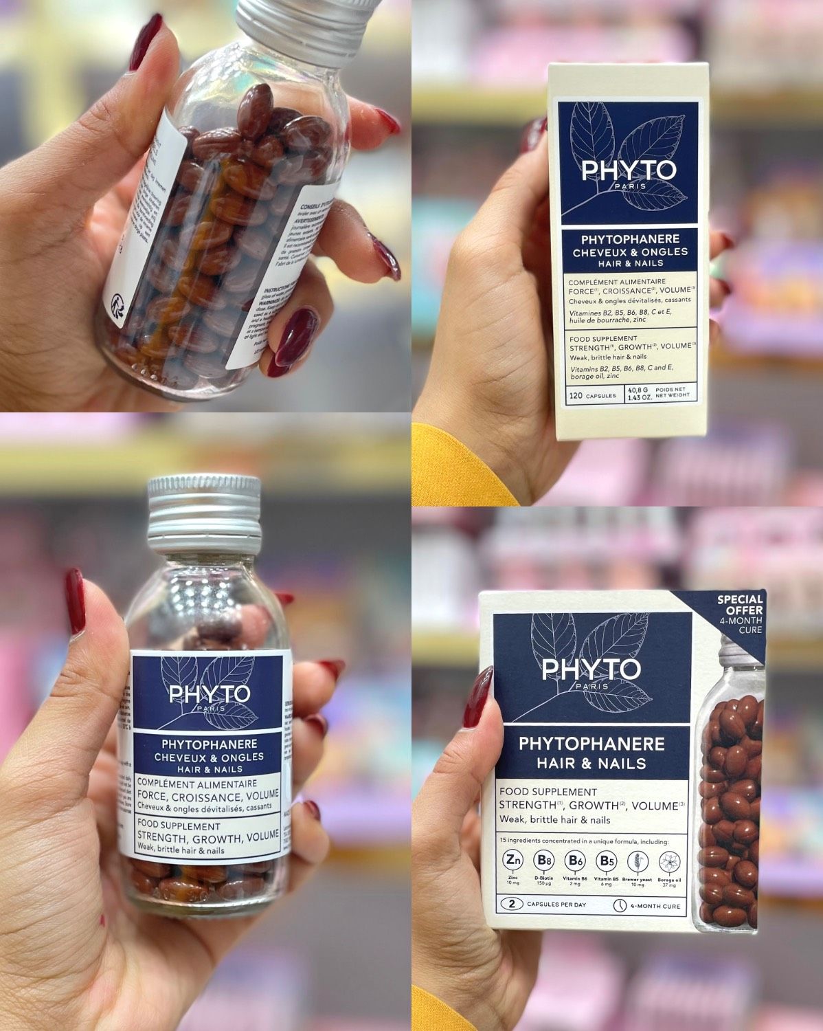 کپسول تقویت مو و ناخن 120PHYTOعددی ارسال رایان