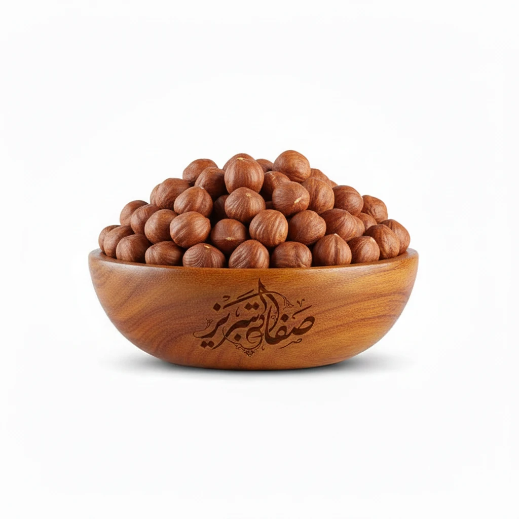 مغز فندق با پوست قرمز