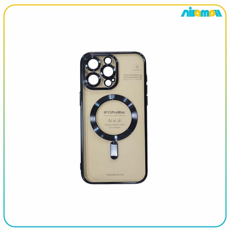 کاور سیلیکونی kst design مدل مگ سیف دار مناسب برای گوشی موبایل iphone 15 pro max