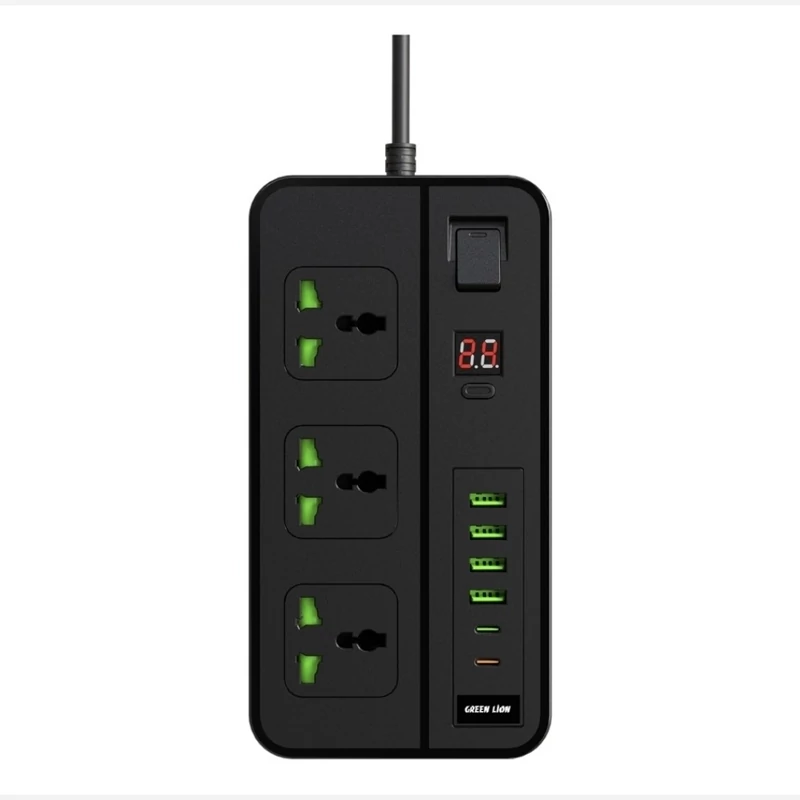 چند راهی برق گرین لاین مدل GS-150 Power Socket 3000W