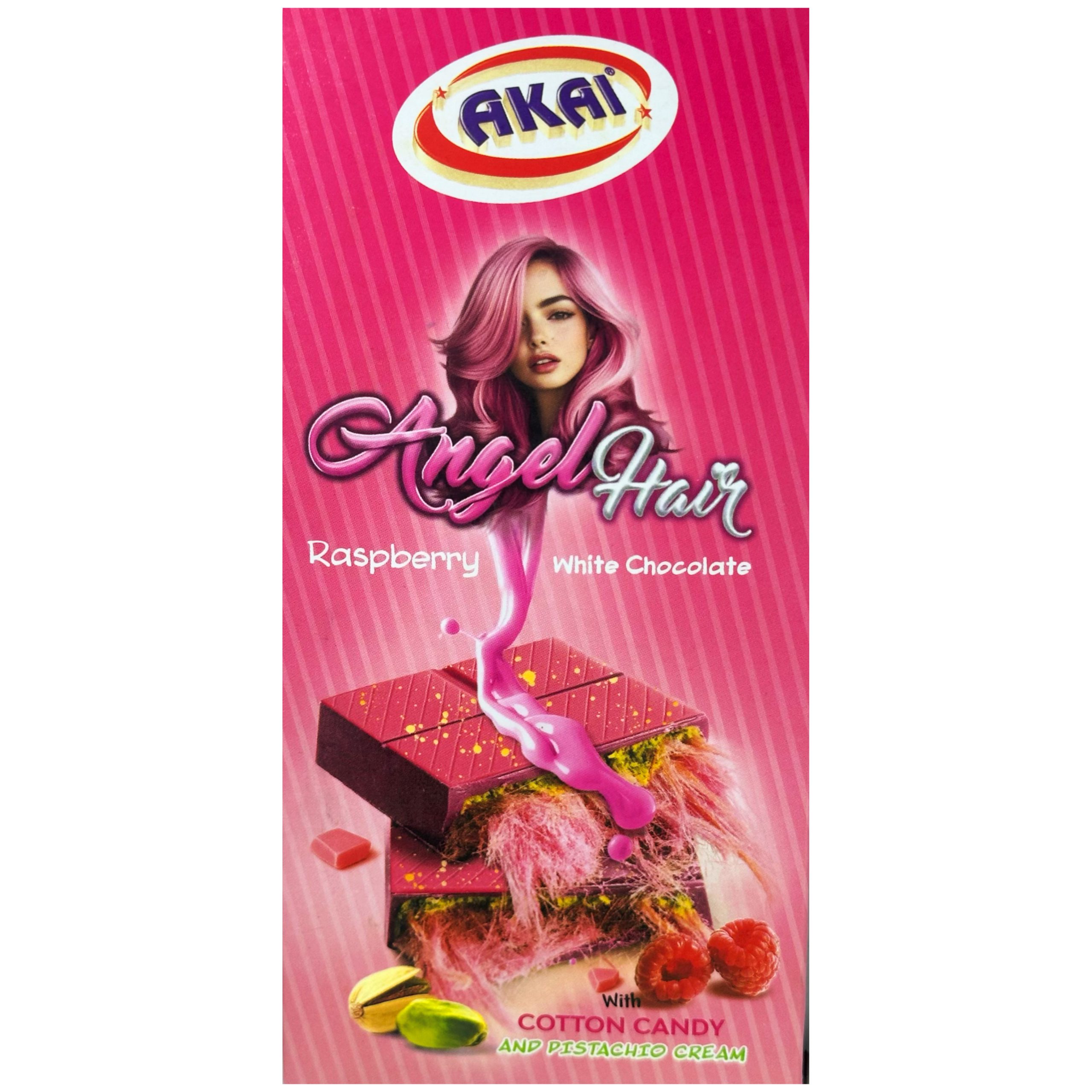 شکلات سفید آکای (رزبری-کنافه)