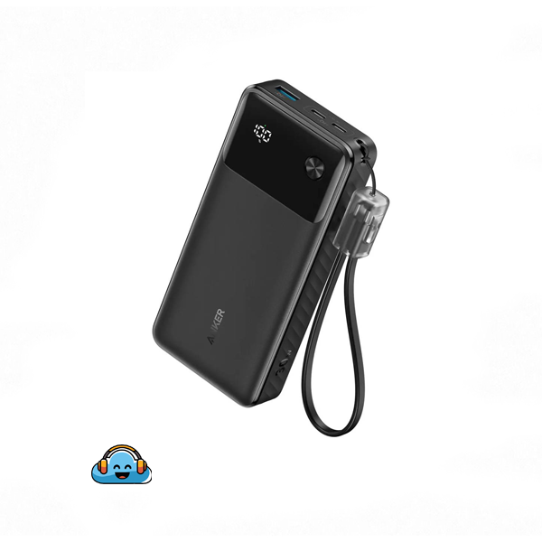 پاوربانک انکر 20000 میلی آمپر با کابل Power Bank Anker Ultra Fast Charging 65W USB