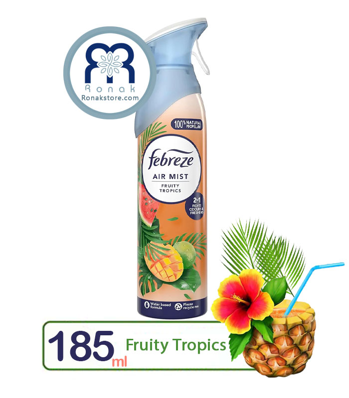 اسپری خوشبوکننده هوا فبرز Febreze رایحه میوه‌های استوایی حجم 185 میل