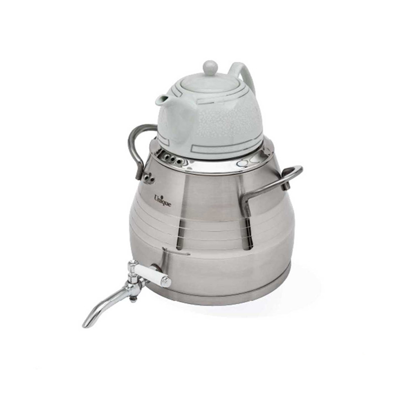 ست ‫کتری‌قوری استیل یونیک گنجایش 5 لیتر کد UN-7297