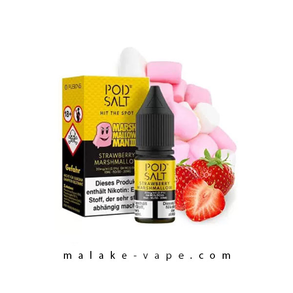 سالت مارشمالو توت فرنگی پاد سالت (30میل) Pod Salt Fusion Strawberry Marshmallow