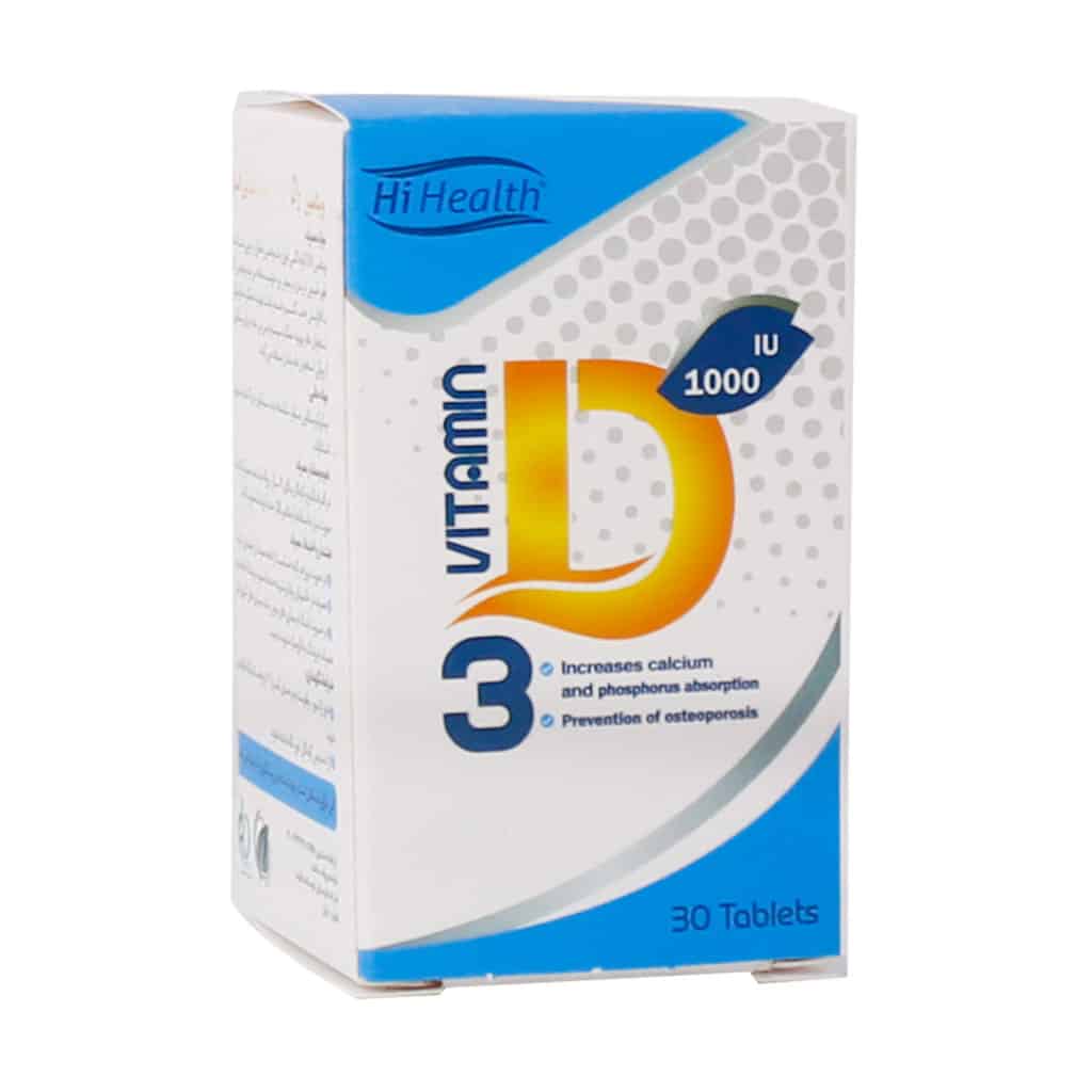 قرص ویتامین D3 1000 واحد های هلث 30 عدد