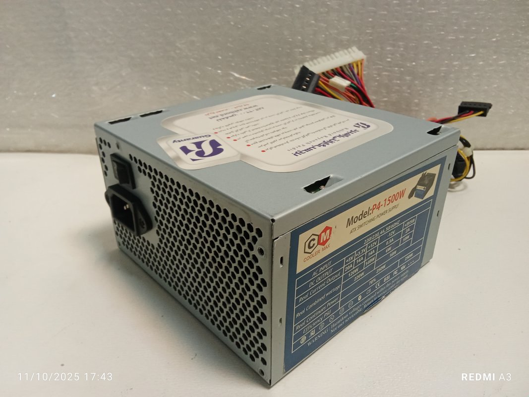 پاور کولر مکس مدلP4-1500W(حد اکثر توان:375 وات)استوک