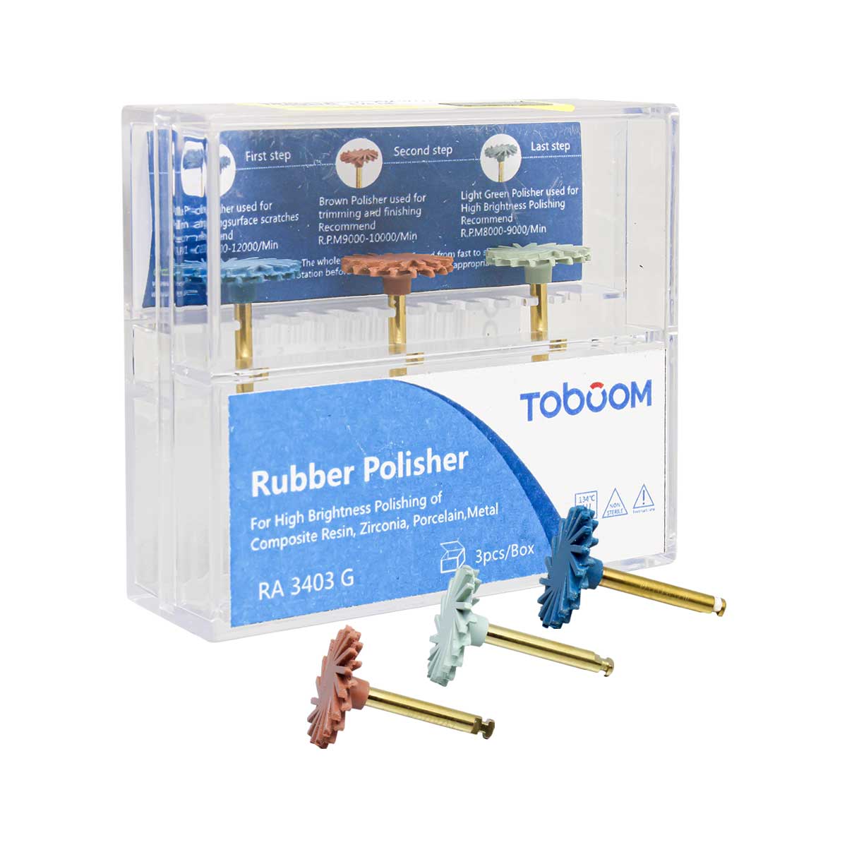 کیت دیسک خورشیدی چند منظوره Toboom – Rubber Polisher Multipurpose