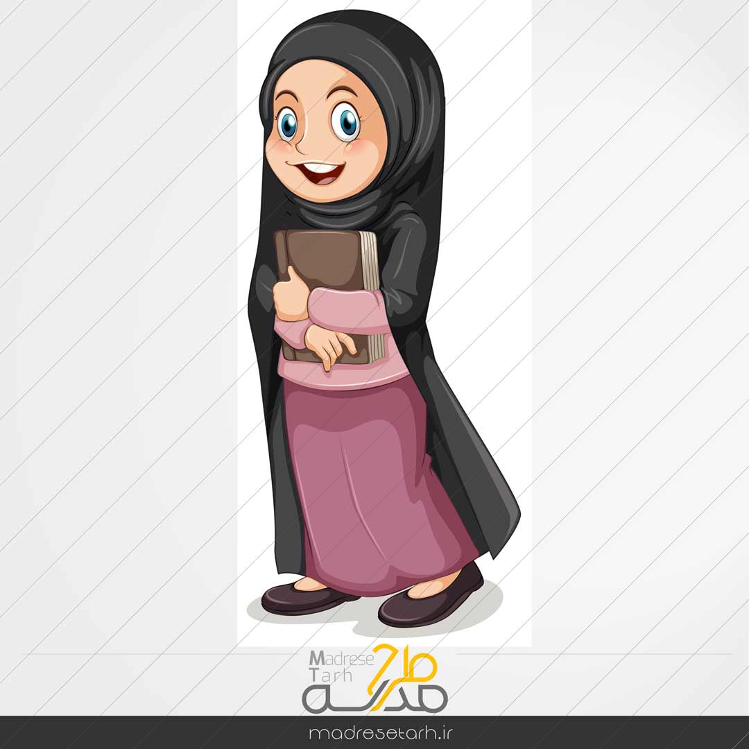 المان دانش آموز دختر چادری