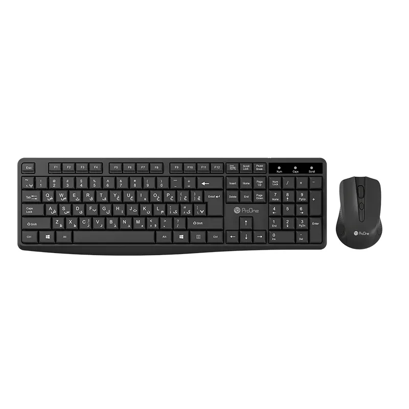 ست کیبورد و ماوس بی سیم پرووان مدل KEYSET(PMK25W)
