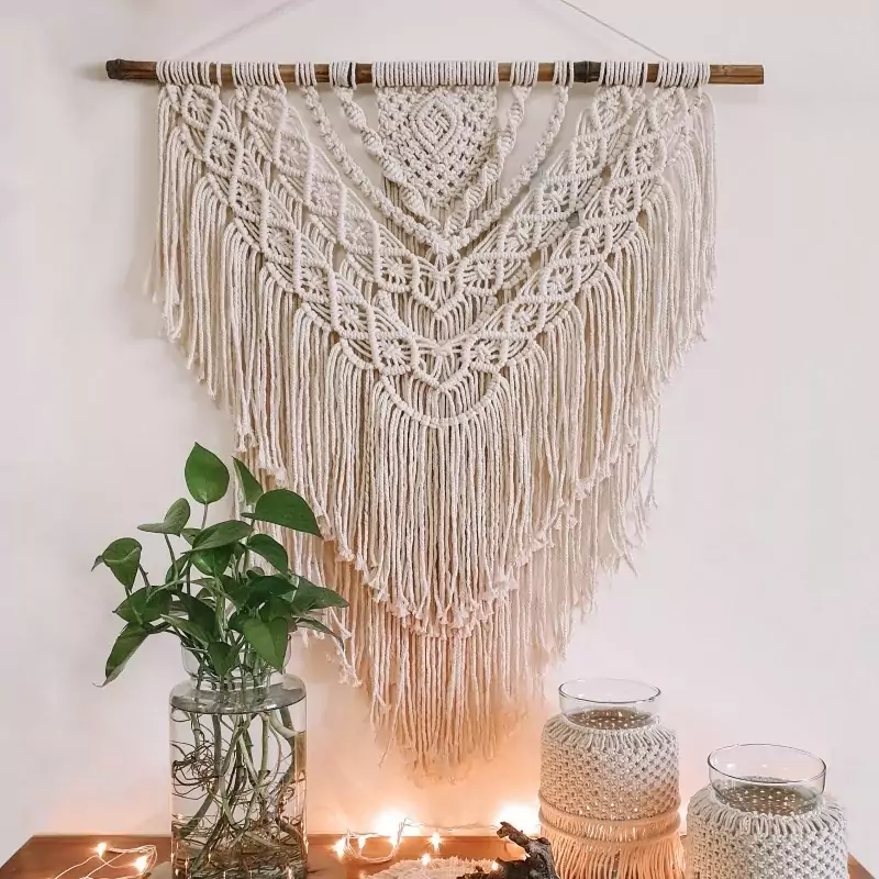 دیوارکوب مکرومه طرح وایکینگ