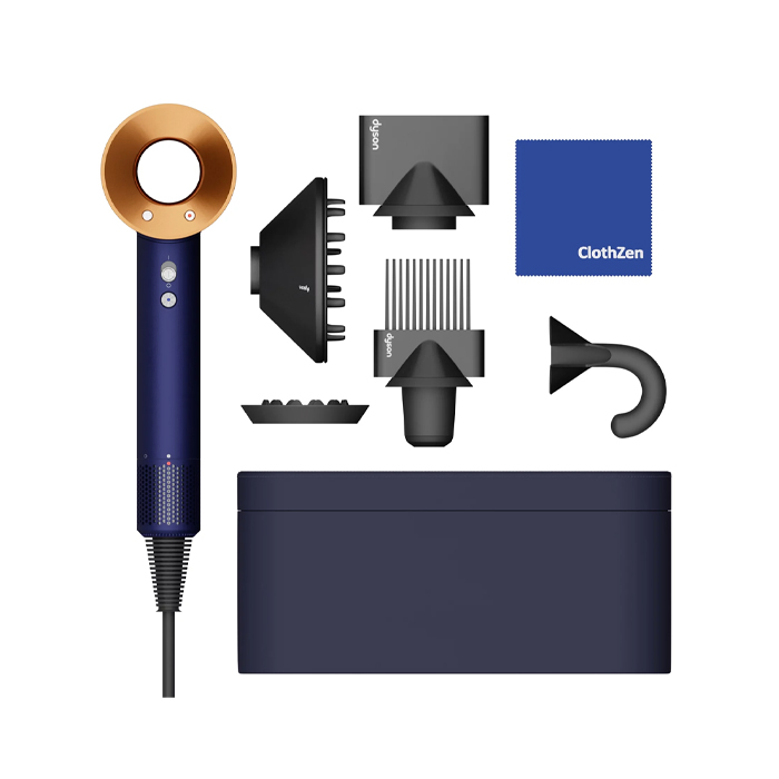 سشوار دایسون مدل HD07  ا  Dyson Supersonic Hair Dryer Prussian Blue & Copper