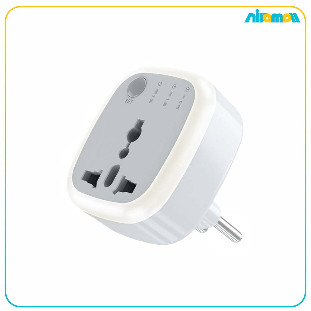 آداپتور تایمردار و چراغ دار گرین لاین مدل Universal Conversion Plug