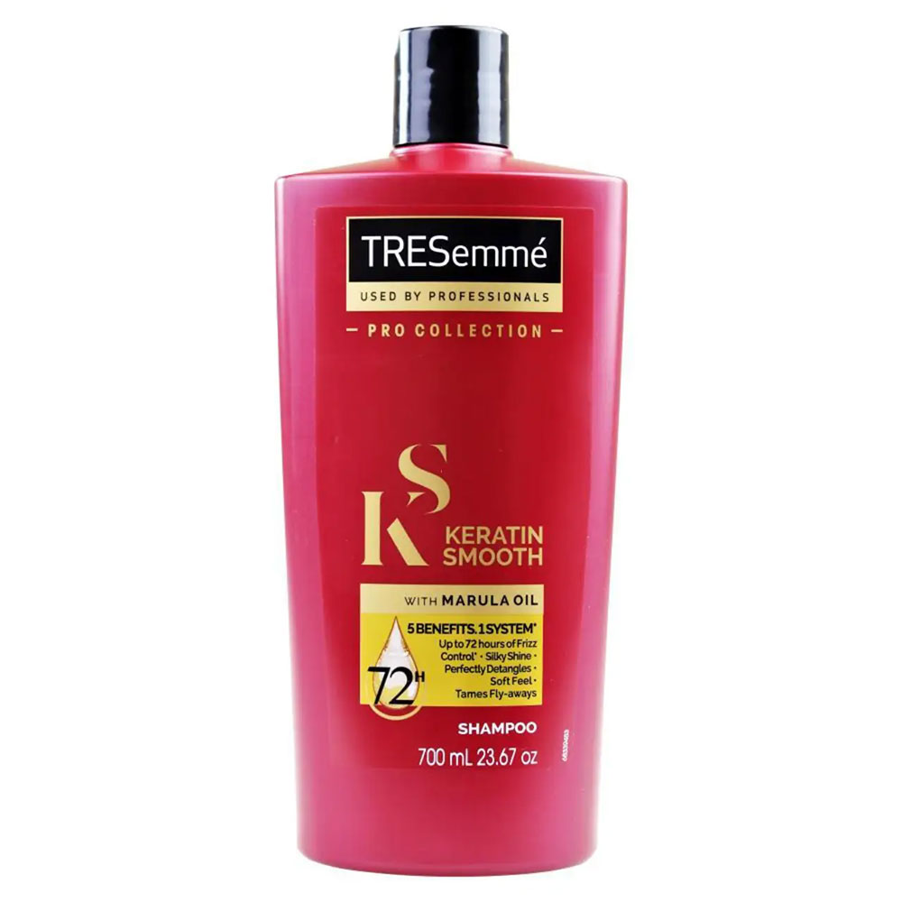 شامپو کراتینه ترزمه قرمز مدل Keratin Smooth حجم 700 میلی