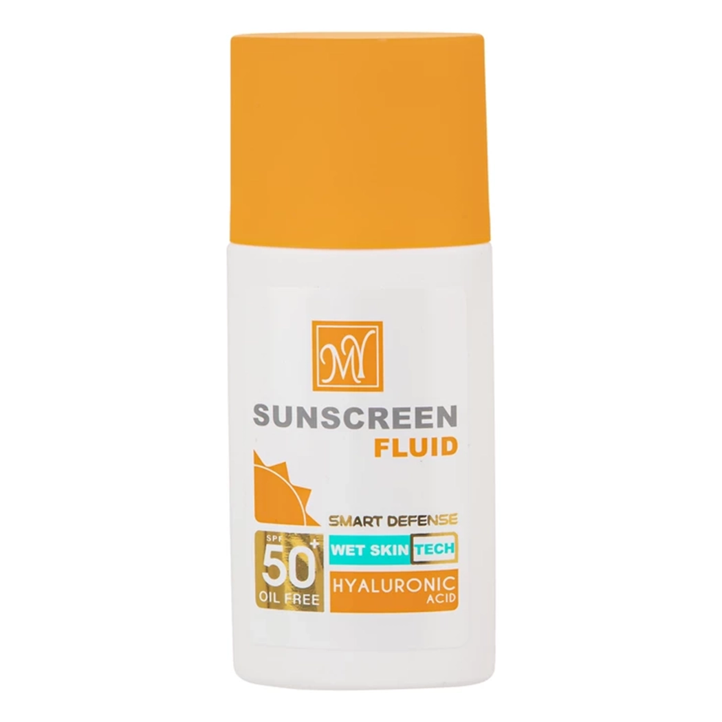 فلوئید ضدآفتاب بی‌رنگ مای SPF50 مدل Hyaluronic Acid مناسب انواع پوست